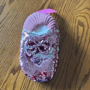 💖NWT reversible sequin slipper sock 🧦